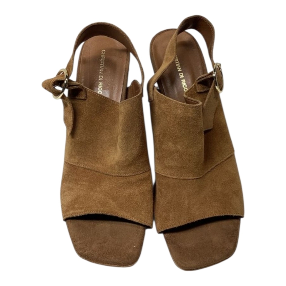 Christian Di Riccio Brown Suede Women's‎ Sandals